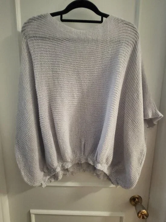 NWOT Boho Airy Knit Oversized Jumper - Wide Sleeve - Picture 5 of 5